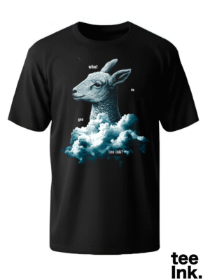 Playera o camiseta cuello redondo de Cabra - TeeInk